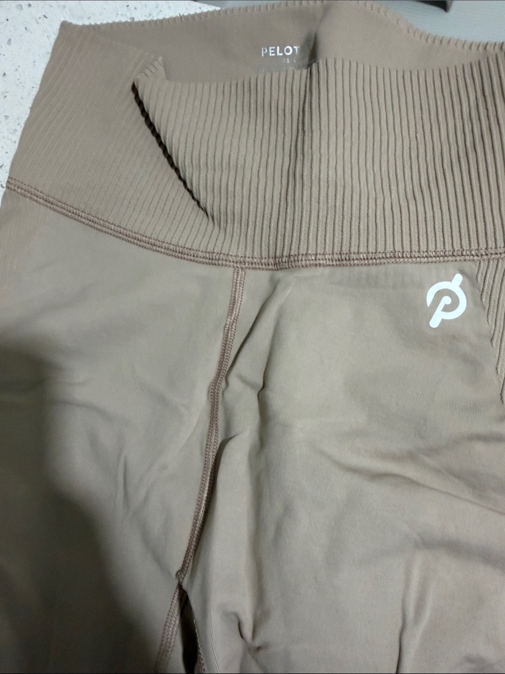 Peloton Leggings in Taupe Neutral - Picture 2 of 4